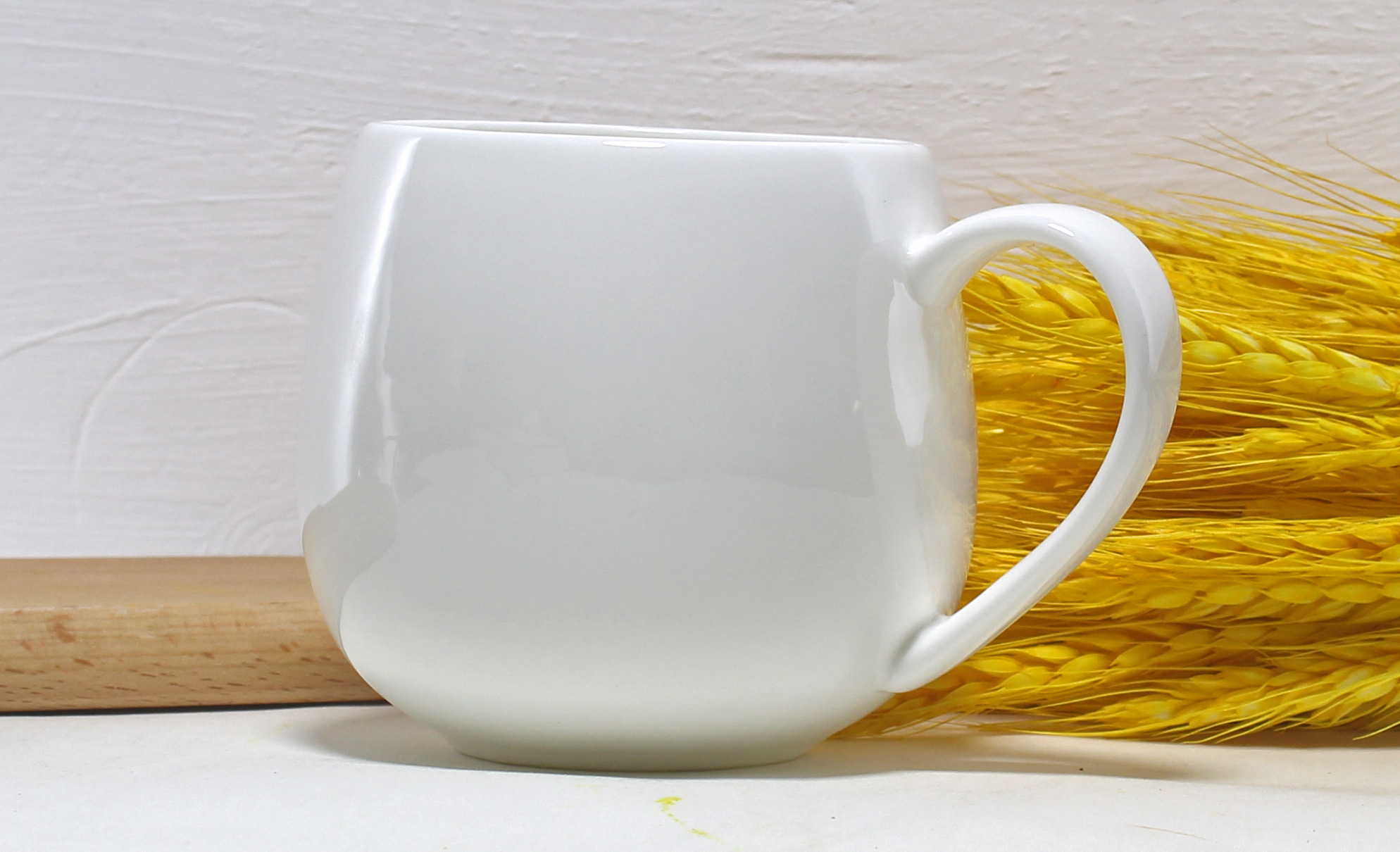 Morning Tea Coffee - 430ML, Ceramic bone china tumbler cup,