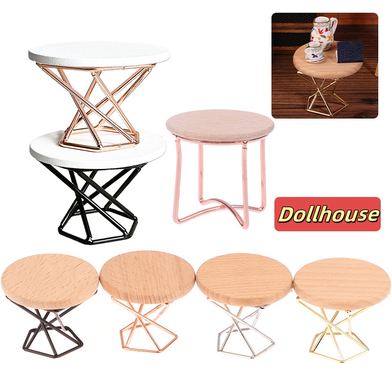 Coffee & Tea Restaurant - 1/12 Dollhouse Simulation Coffee Table Round