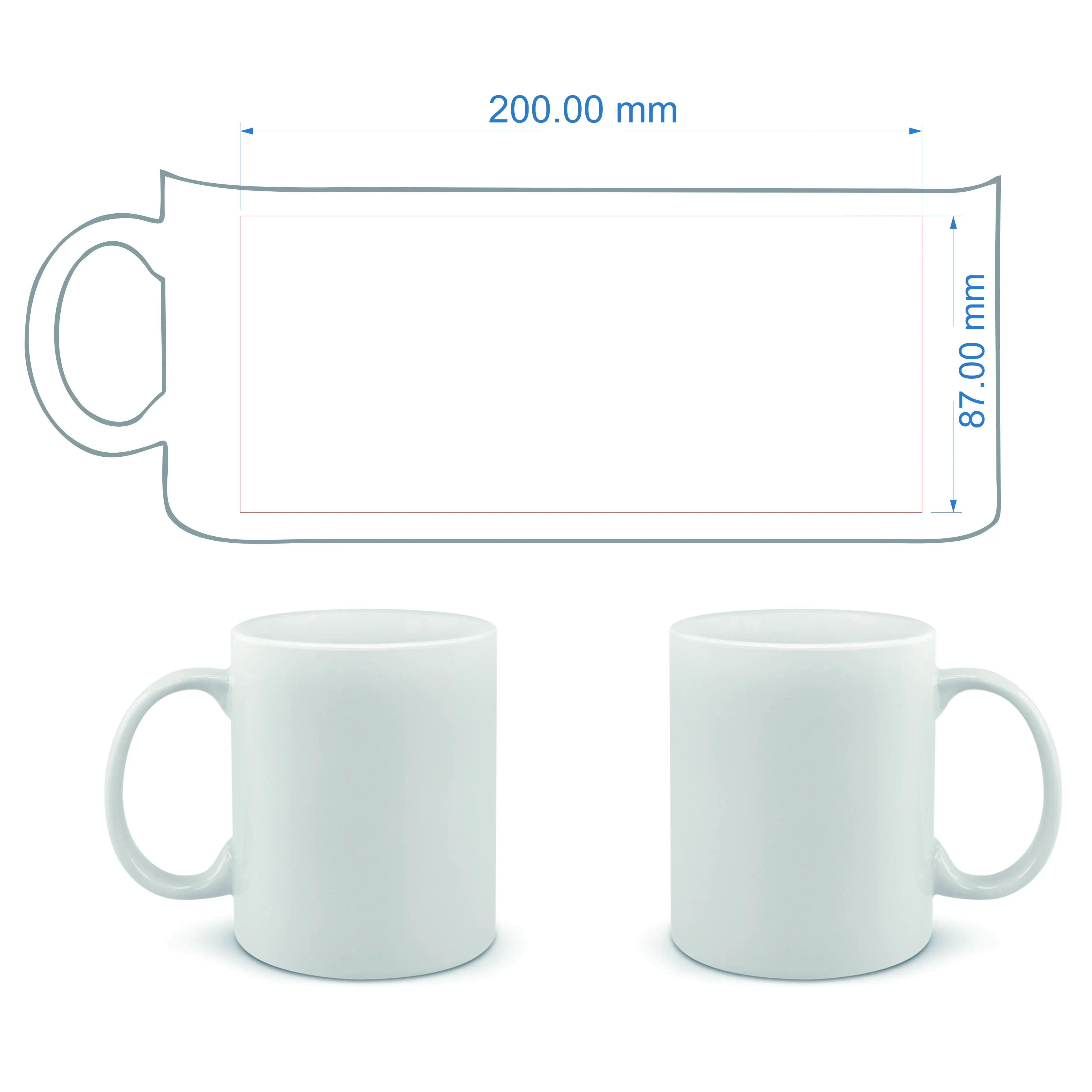 DIY Customized mugs 350ML 12oz - مراجعة Coffee Tea Logo وسعره