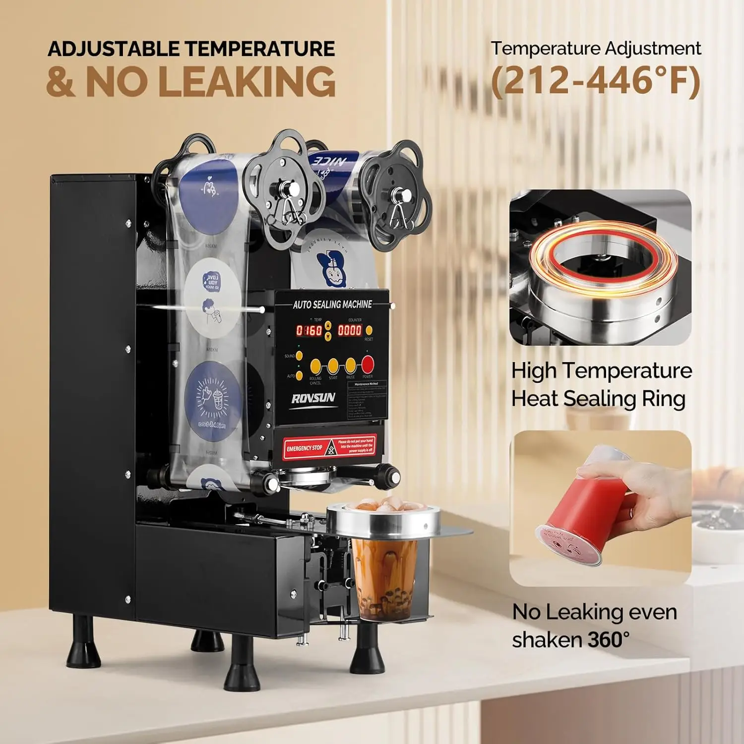Automatic Cup Sealing Machine  - مراجعة Coffee Tea Difference وسعره
