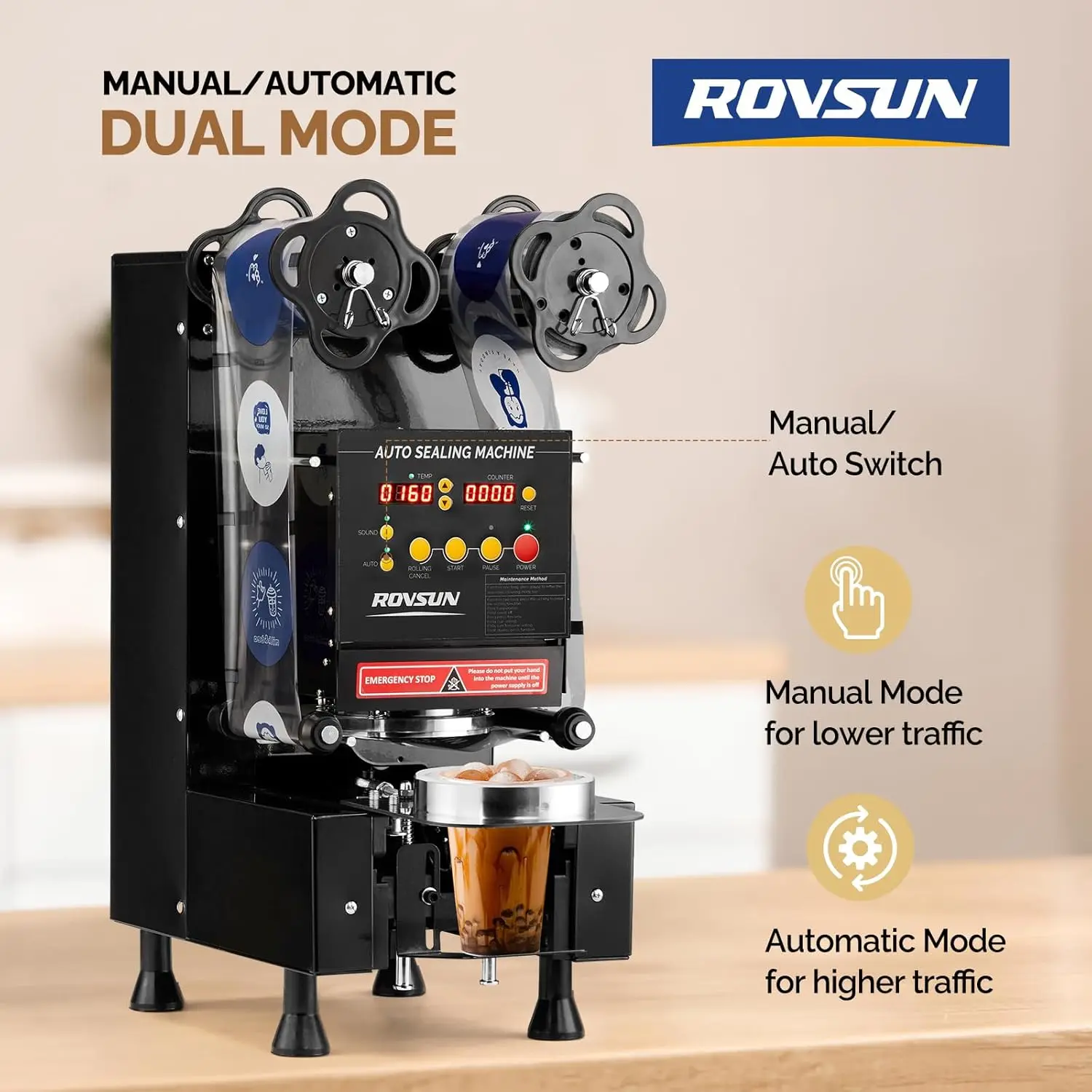 Automatic Cup Sealing Machine  - مراجعة Coffee Tea Difference وسعره