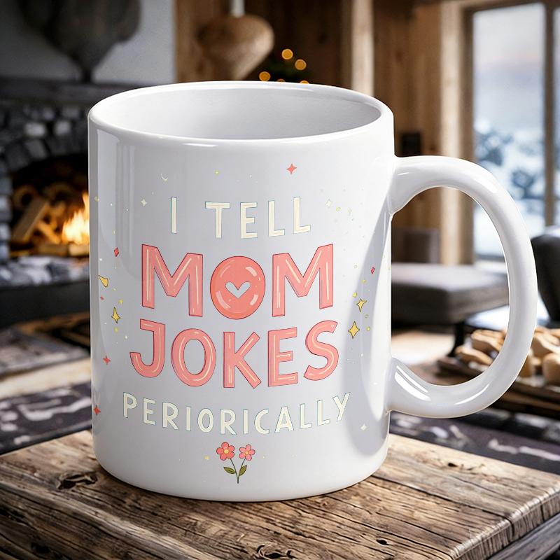Cup & Mug Set, I Tell Mom Joke - مراجعة Coffee Tea Joke وسعره