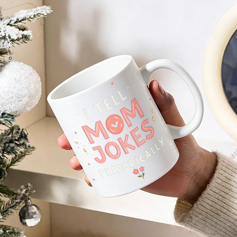 Cup & Mug Set, I Tell Mom Joke - مراجعة Coffee Tea Joke وسعره
