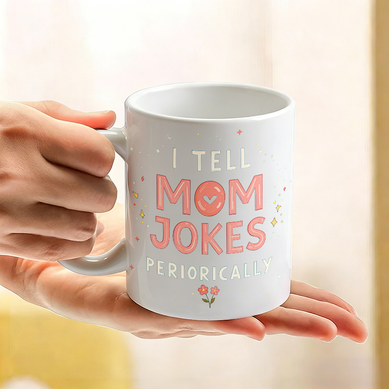 Cup & Mug Set, I Tell Mom Joke - مراجعة Coffee Tea Joke وسعره