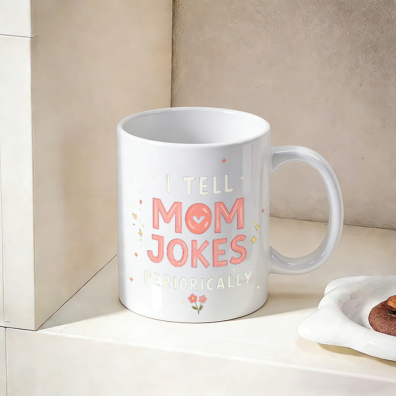 Cup & Mug Set, I Tell Mom Joke - مراجعة Coffee Tea Joke وسعره