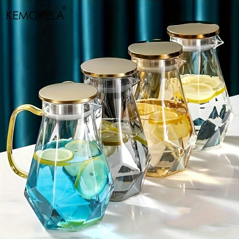 1PCS Diamond Texture Glass Tea - مراجعة Coffee Tea Water Heater وسعره