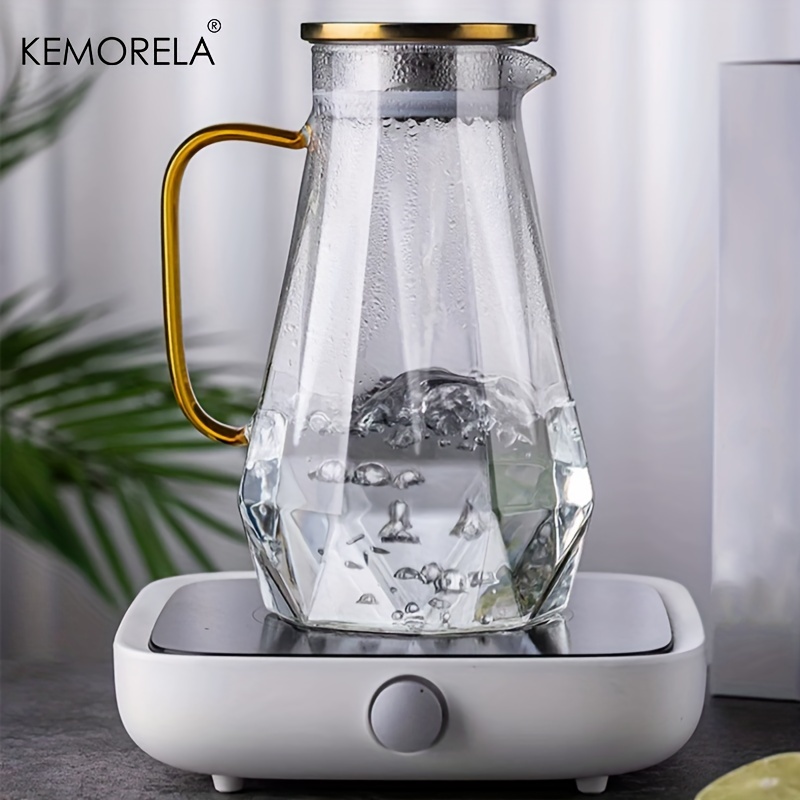 1PCS Diamond Texture Glass Tea - مراجعة Coffee Tea Water Heater وسعره