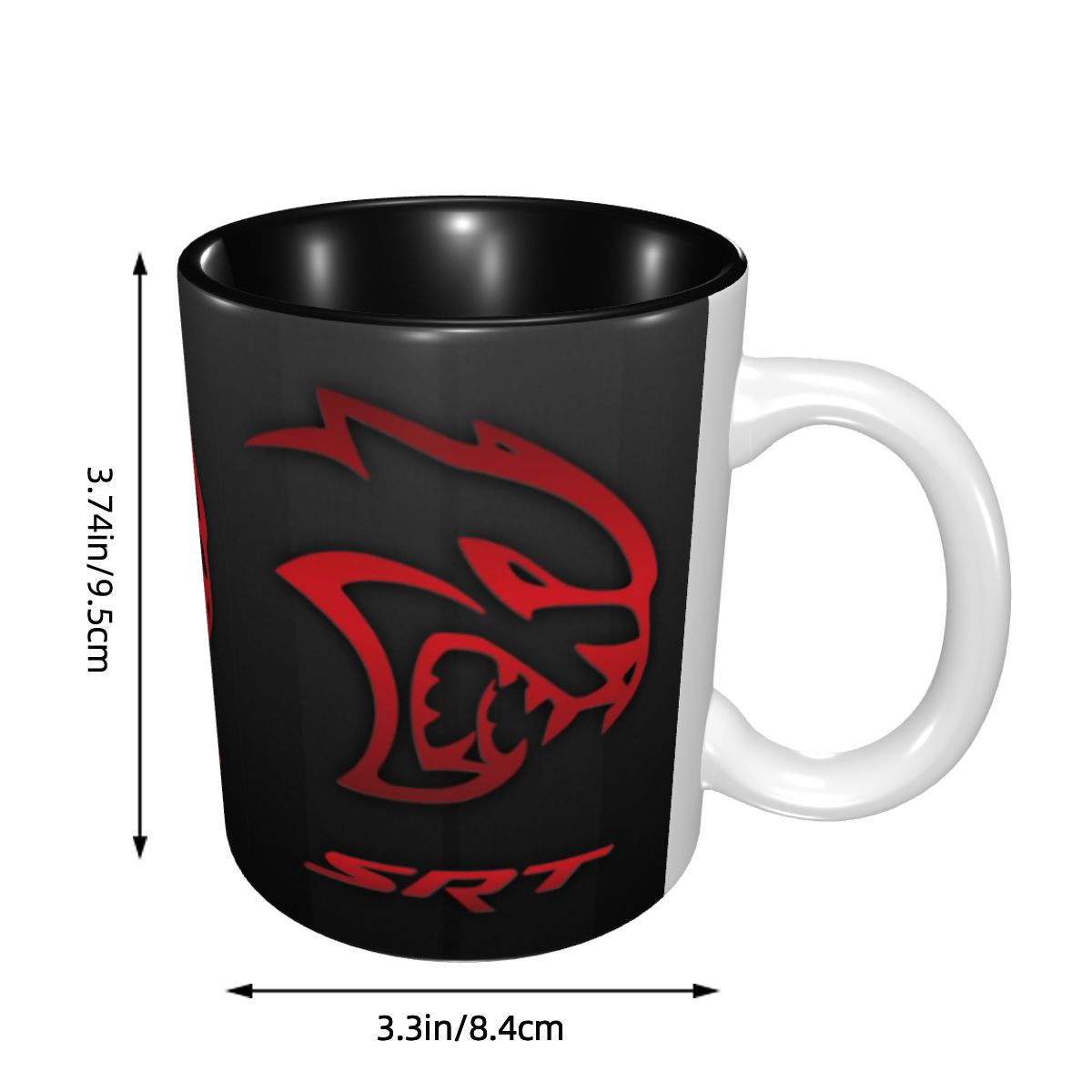 Dodge Hellcat Srt Logo Mug Fun - مراجعة Coffee Tea Logo وسعره