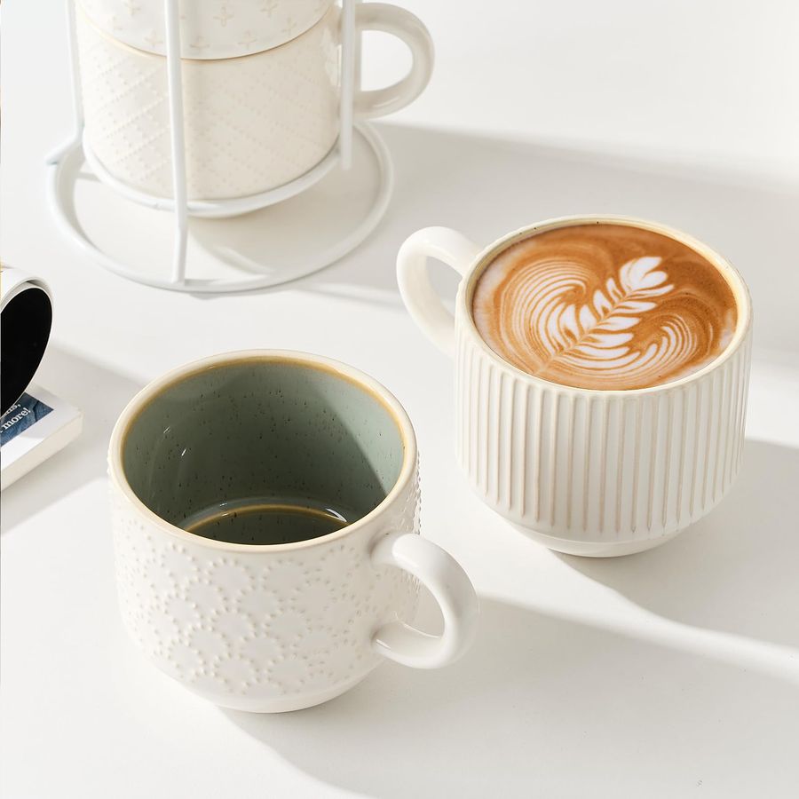 HOME Large Ceramic Coffee Mug  - مراجعة Coffee Tea Difference وسعره