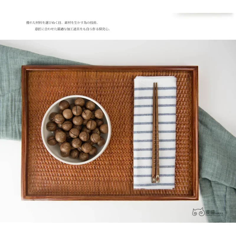 Thai Solid Wood Tray Japanese  - مراجعة Coffee Tea Thai وسعره