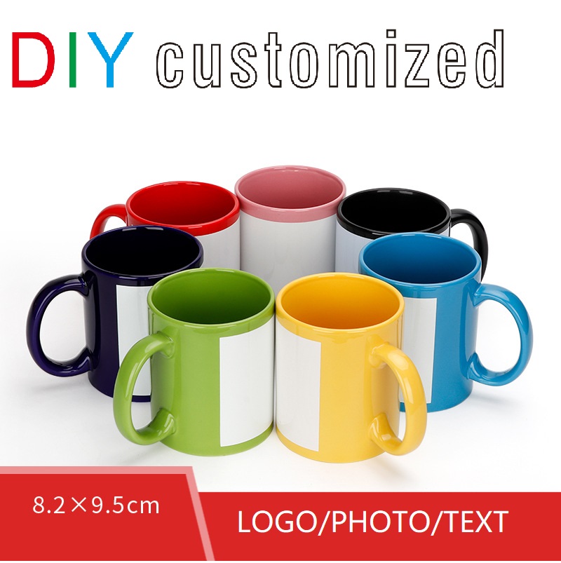 Black Cup DIY LOGO Ceramic 350 - مراجعة Coffee Tea Logo وسعره