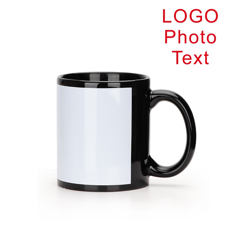 Black Cup DIY LOGO Ceramic 350 - مراجعة Coffee Tea Logo وسعره