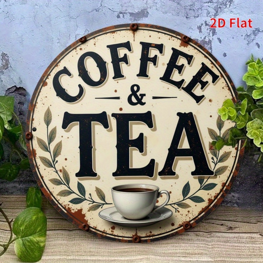 Vintage Metal Coffee Tea Sign  - مراجعة Coffee Tea For Garden وسعره