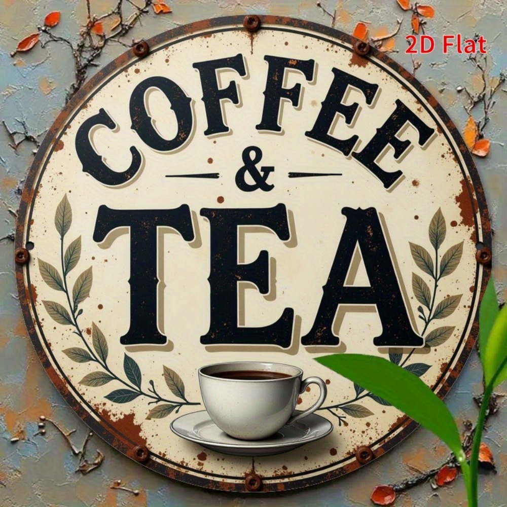 Vintage Metal Coffee Tea Sign  - مراجعة Coffee Tea For Garden وسعره