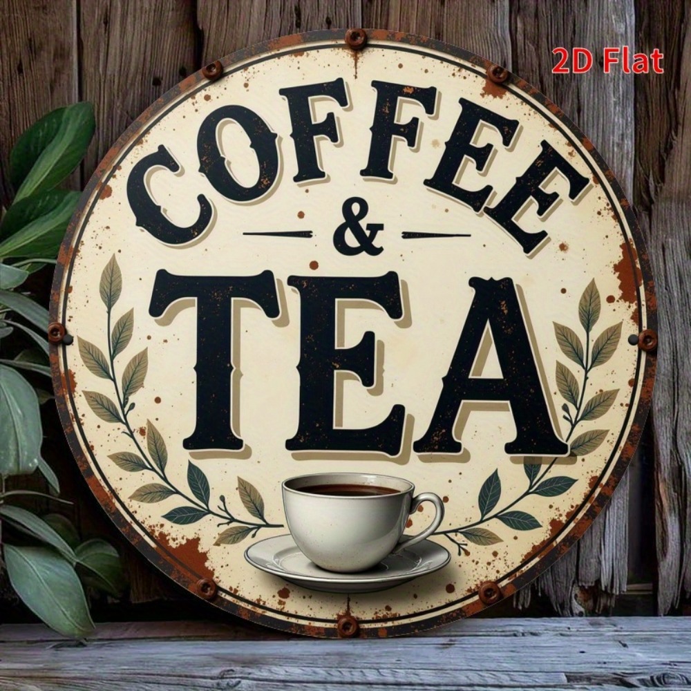 Vintage Metal Coffee Tea Sign  - مراجعة Coffee Tea For Garden وسعره
