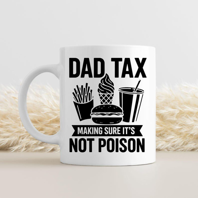 Personalize Dad Tax Ceramic Co - مراجعة Coffee Tea Joke وسعره