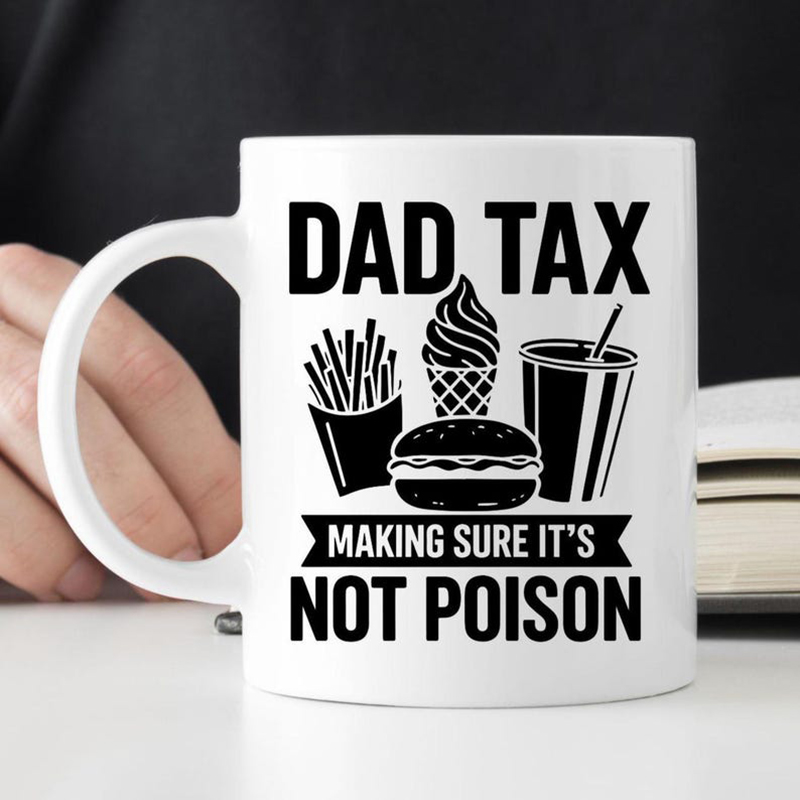 Personalize Dad Tax Ceramic Co - مراجعة Coffee Tea Joke وسعره