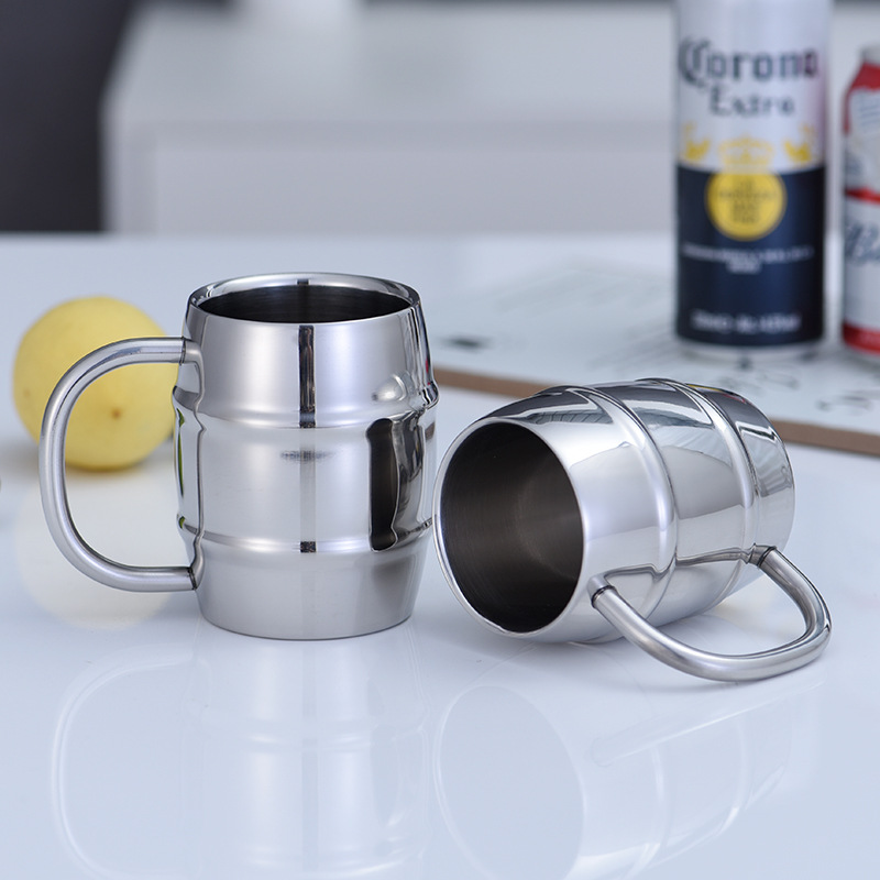 Stainless Steel Beer Cup Laser - مراجعة Coffee Tea Logo وسعره