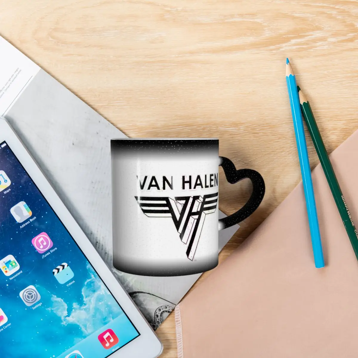 Van Halen 5150 Logo Mug Funny  - مراجعة Coffee Tea Van وسعره