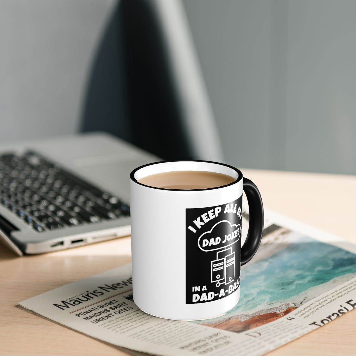I Keep All My Dad Jokes In A D - مراجعة Coffee Tea Joke وسعره
