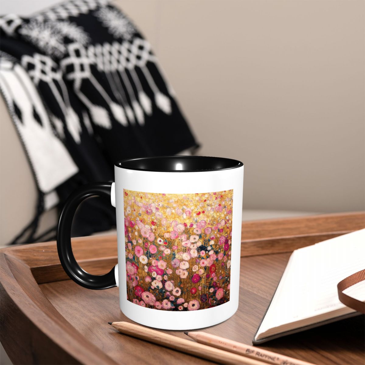 Gustav Klimt Pink Flower Garde - مراجعة Coffee Tea For Garden وسعره