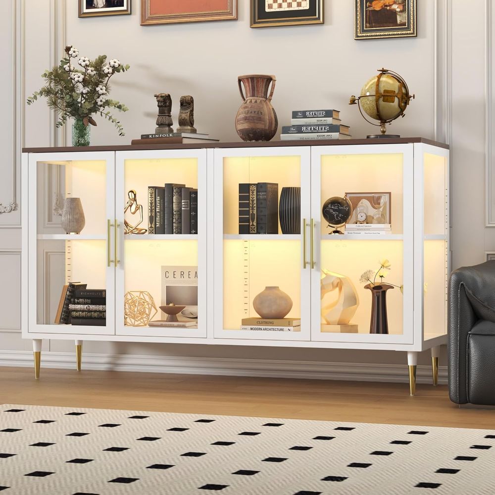 LED-Illuminated Glass Sideboar - مراجعة Coffee & Tea Restaurant وسعره