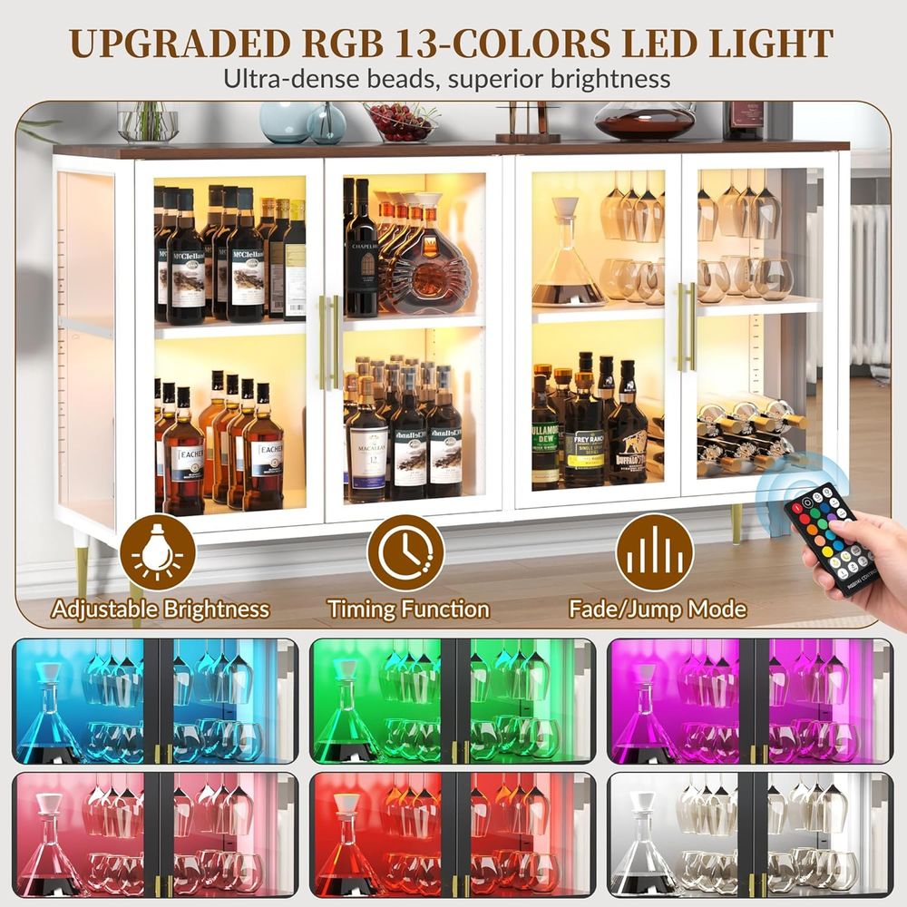 LED-Illuminated Glass Sideboar - مراجعة Coffee & Tea Restaurant وسعره