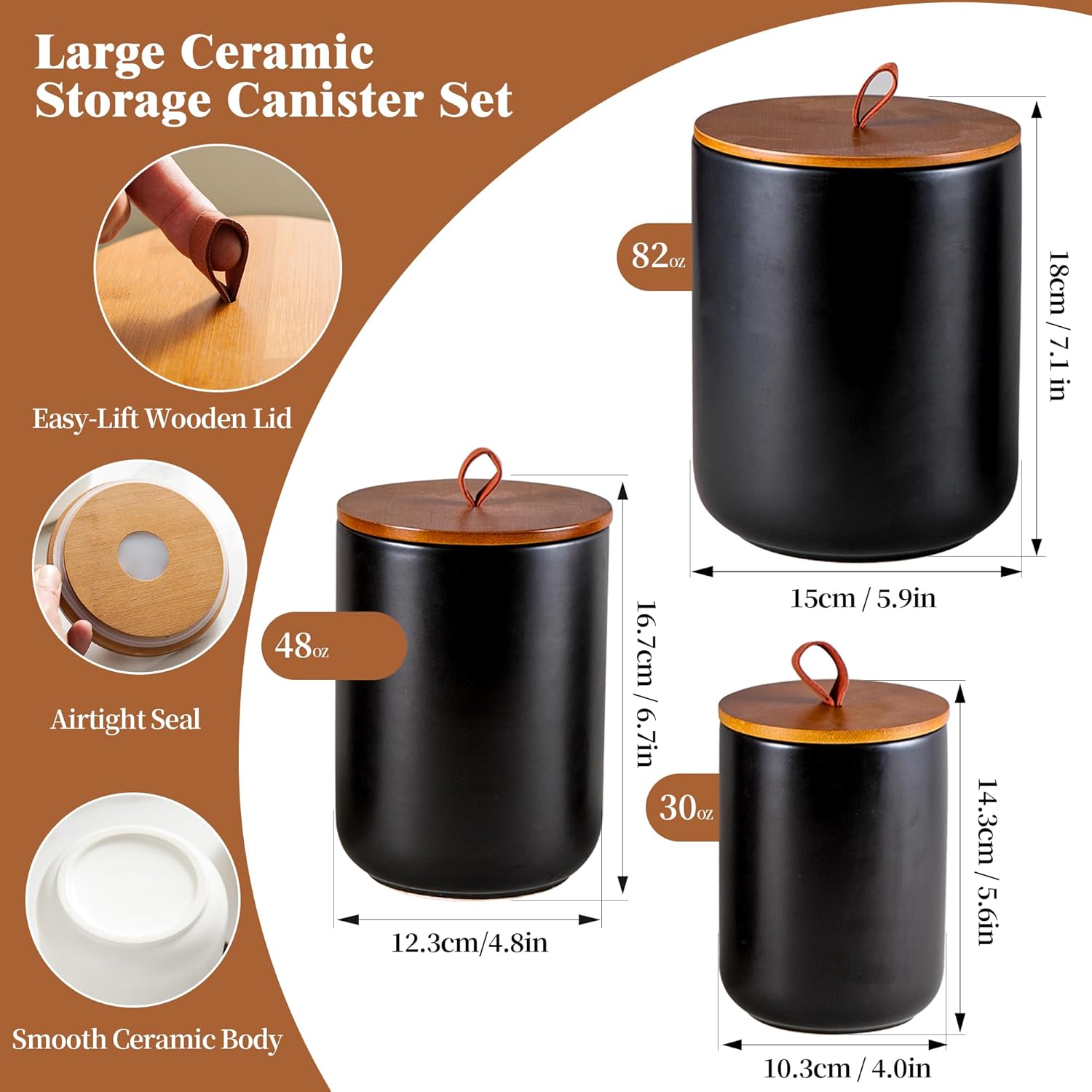 Ceramic Canister Set (30 oz, 4 - مراجعة Coffee Tea Set وسعره