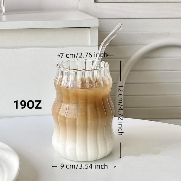 6 Pcs 19oz Glass Coffee Cup Se - مراجعة Coffee Tea Set وسعره