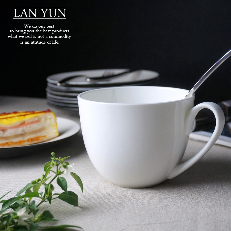 700ML, plain white bone china  - مراجعة Morning Tea Coffee وسعره