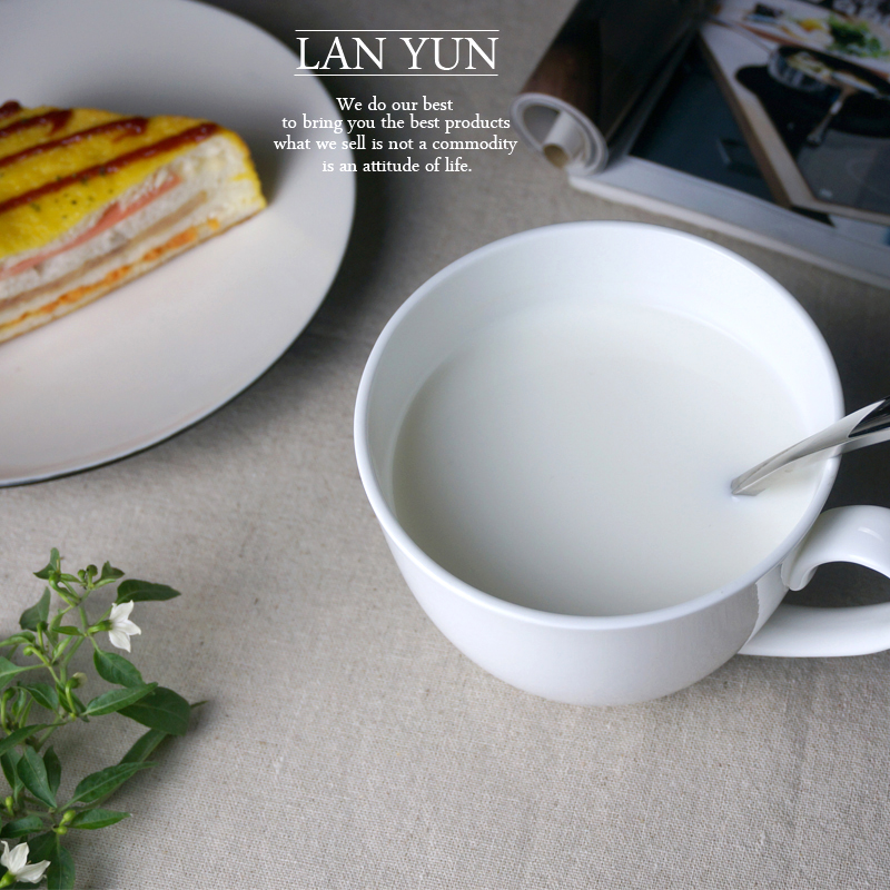700ML, plain white bone china  - مراجعة Morning Tea Coffee وسعره