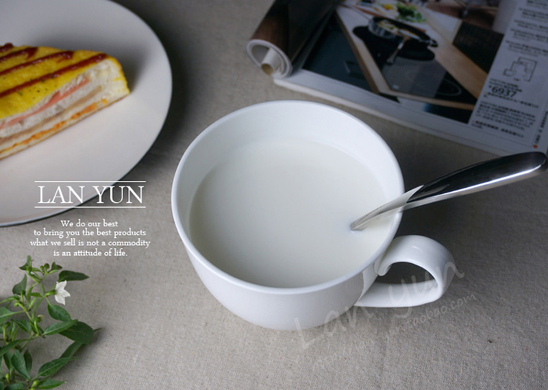700ML, plain white bone china  - مراجعة Morning Tea Coffee وسعره