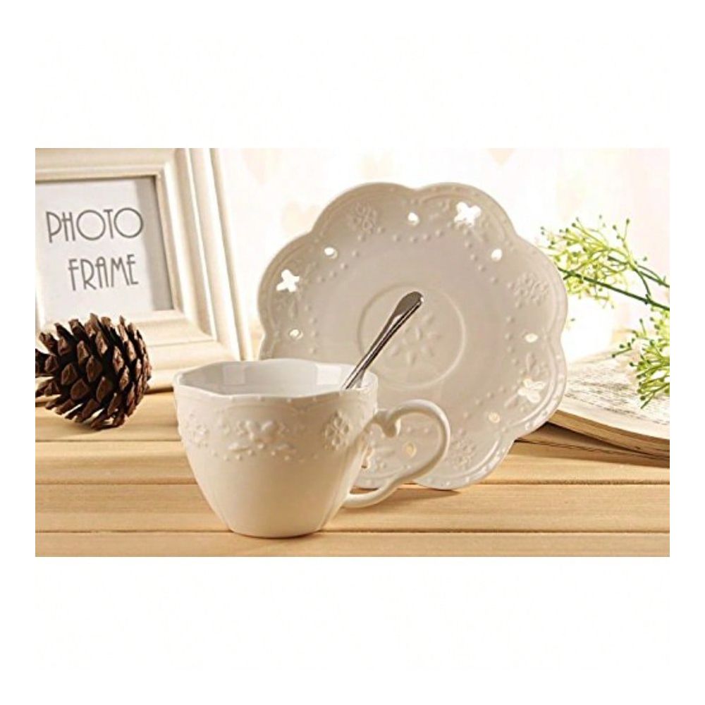 White Porcelain 5OZ Tea Cup An - مراجعة Morning Tea Coffee وسعره
