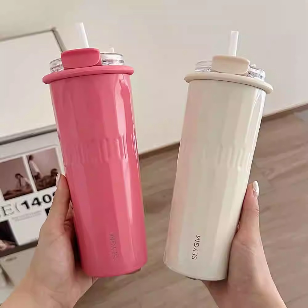 500ml Cute Tumbler Cups With S - مراجعة Coffee Tea Exchange وسعره