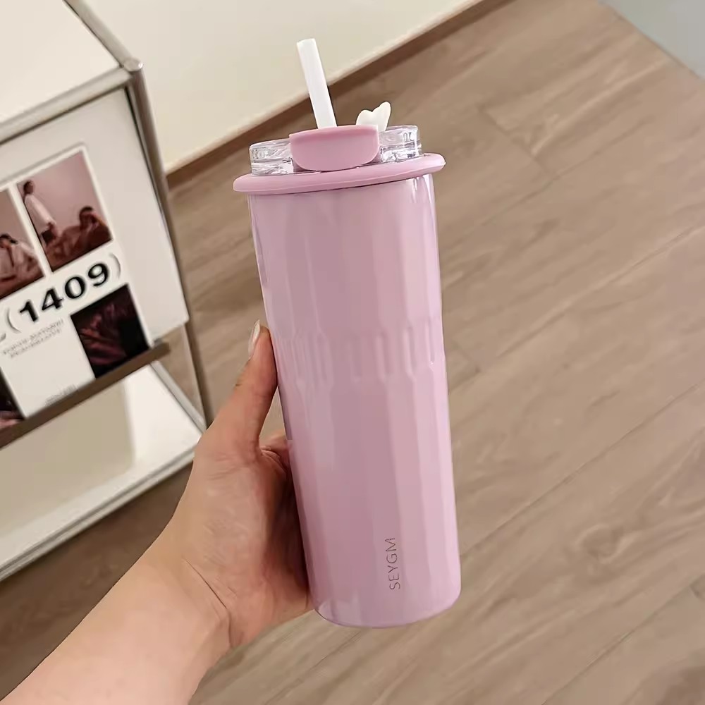 500ml Cute Tumbler Cups With S - مراجعة Coffee Tea Exchange وسعره