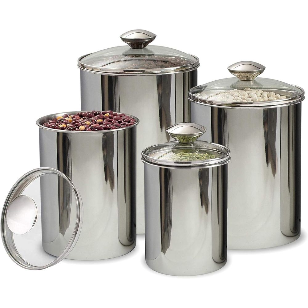 4-Piece Stainless Steel Food S - مراجعة Coffee Tea Set وسعره