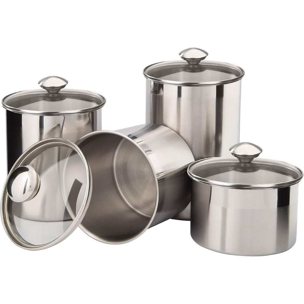 4-Piece Stainless Steel Food S - مراجعة Coffee Tea Set وسعره