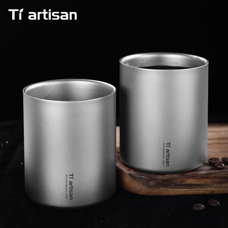 Tiartisan 380ml Titanium Handl - مراجعة Coffee Tea Game وسعره
