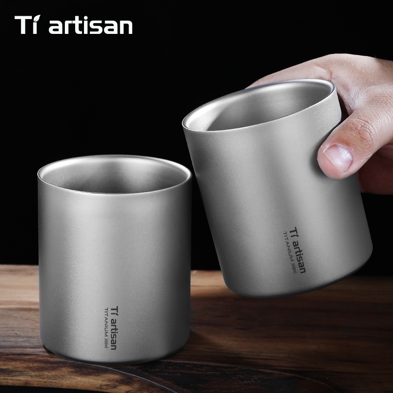 Tiartisan 380ml Titanium Handl - مراجعة Coffee Tea Game وسعره