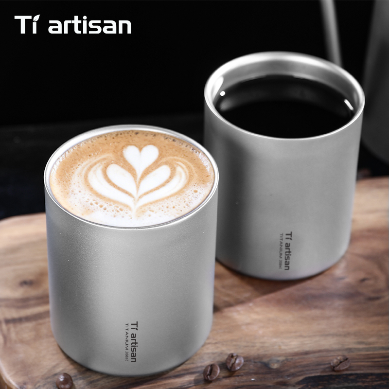 Tiartisan 380ml Titanium Handl - مراجعة Coffee Tea Game وسعره