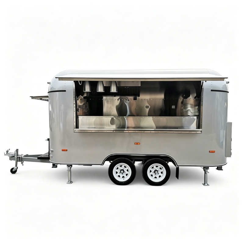 Food Truck Trailer Street Cate - مراجعة Coffee Tea Van وسعره