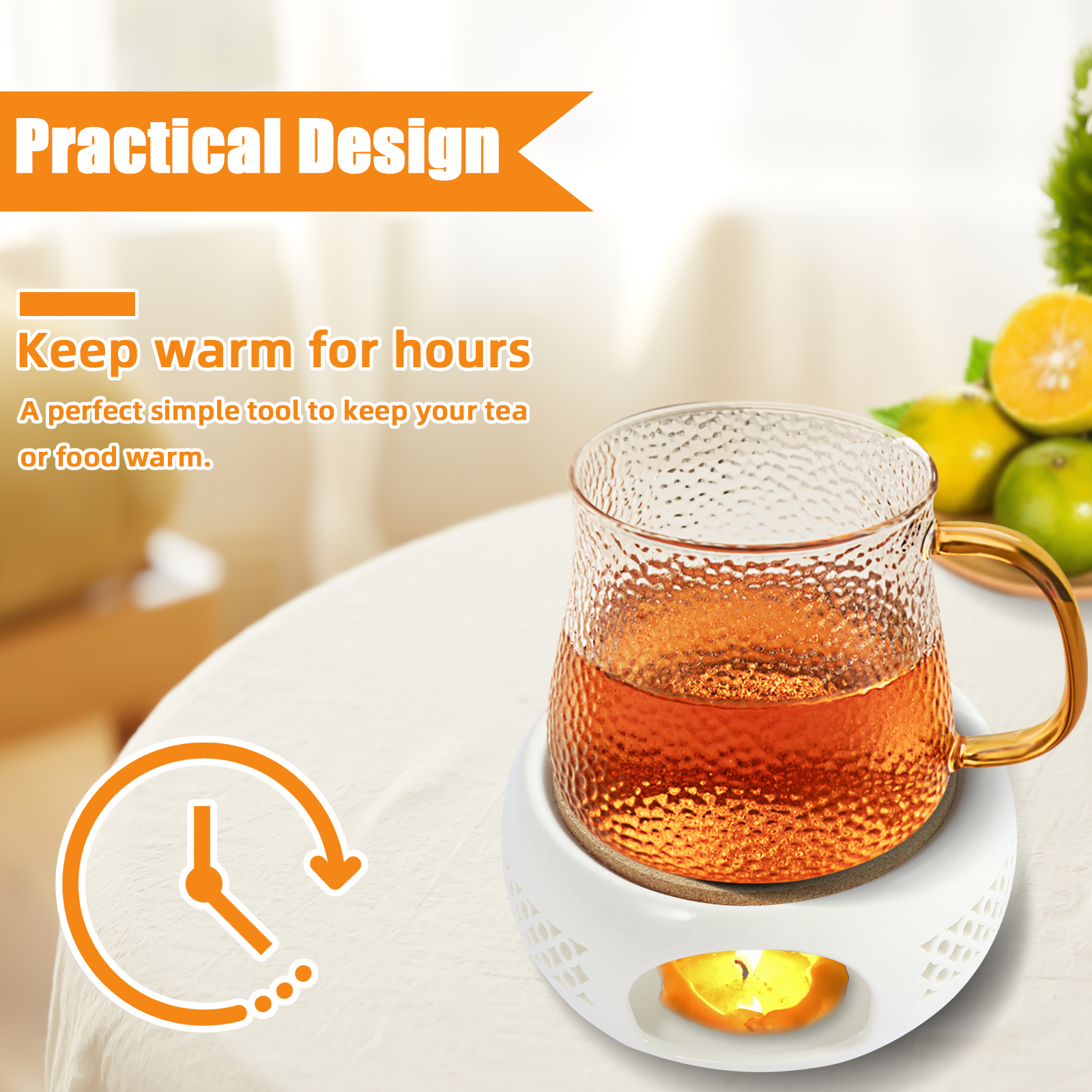 Ceramic Teapot Warmer Holder B - مراجعة Coffee Tea Water Heater وسعره