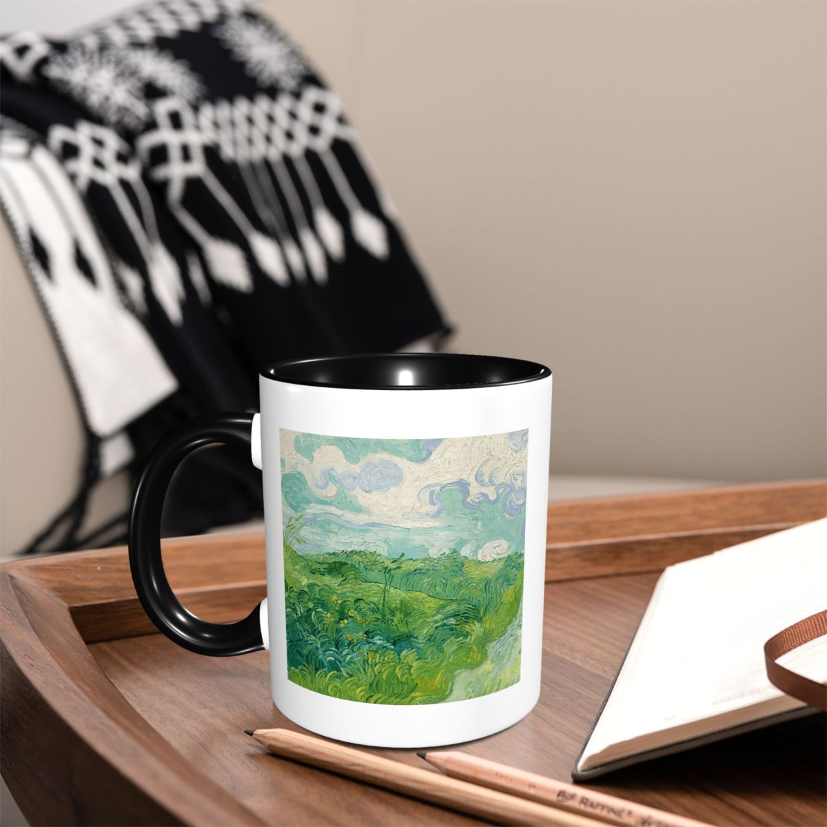 Green Wheat Fields, Auvers, Vi - مراجعة Coffee Tea Van وسعره