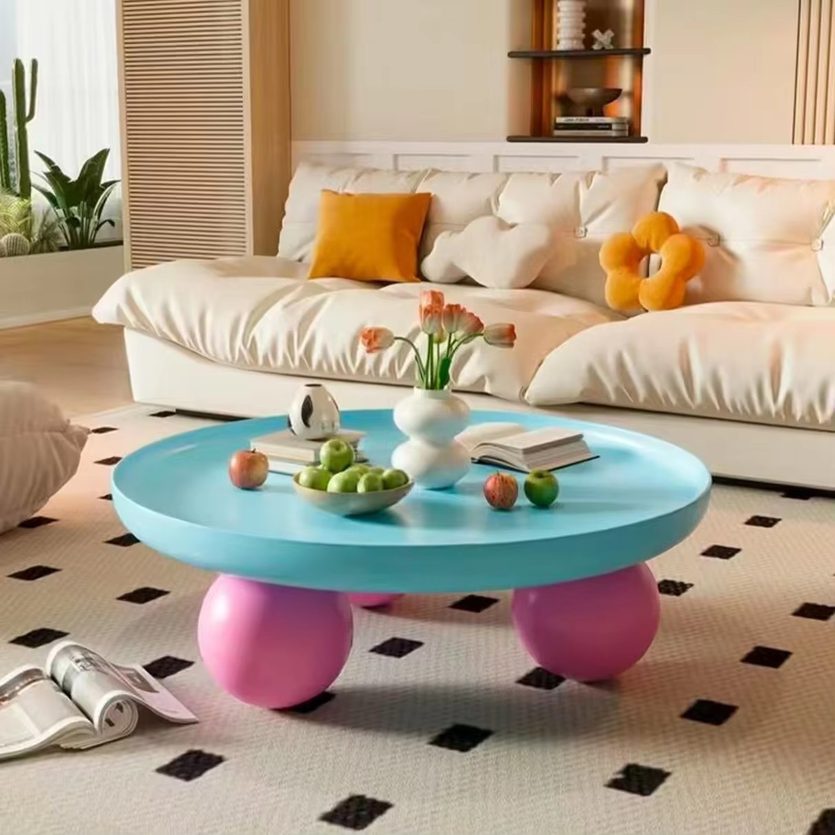 Coffee Tables Colorful Metal T - مراجعة Coffee Tea Lounge وسعره