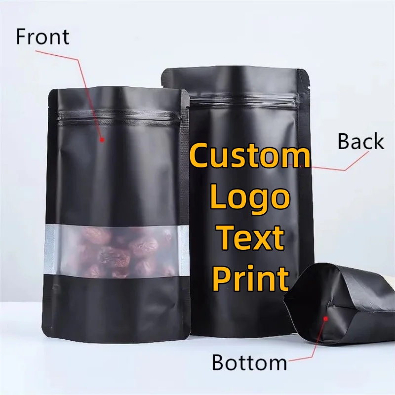 100PCS Stand-up Matte Black Al - مراجعة Coffee Tea House وسعره