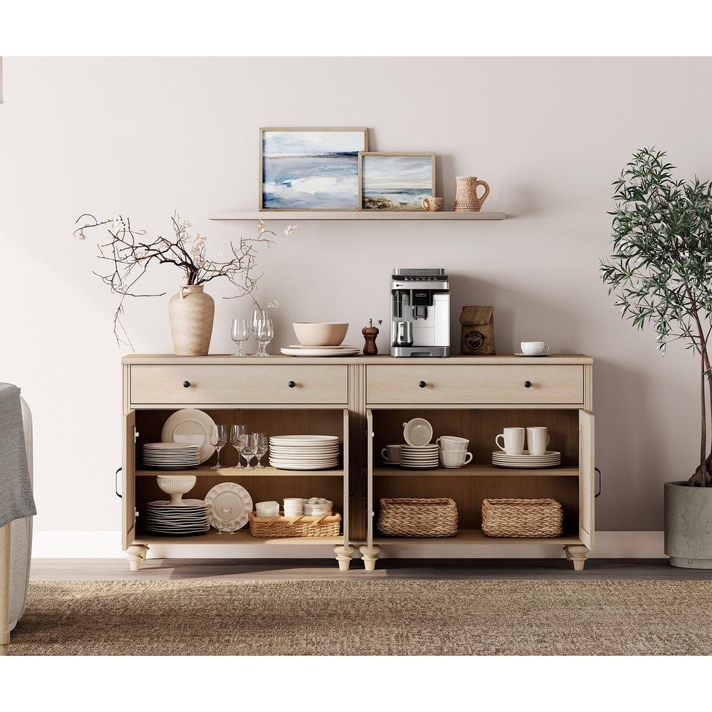 Buffet Cabinet with 4 Doors an - مراجعة Coffee & Tea Restaurant وسعره