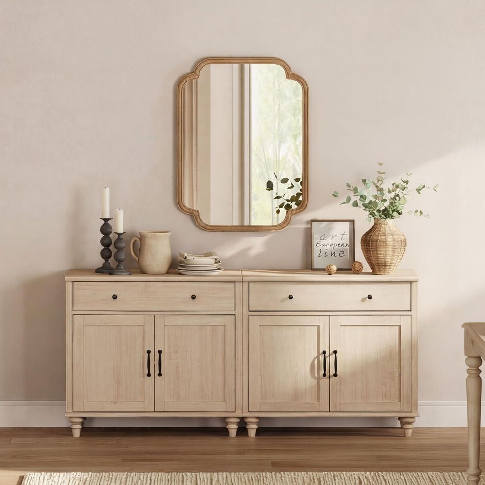 Buffet Cabinet with 4 Doors an - مراجعة Coffee & Tea Restaurant وسعره