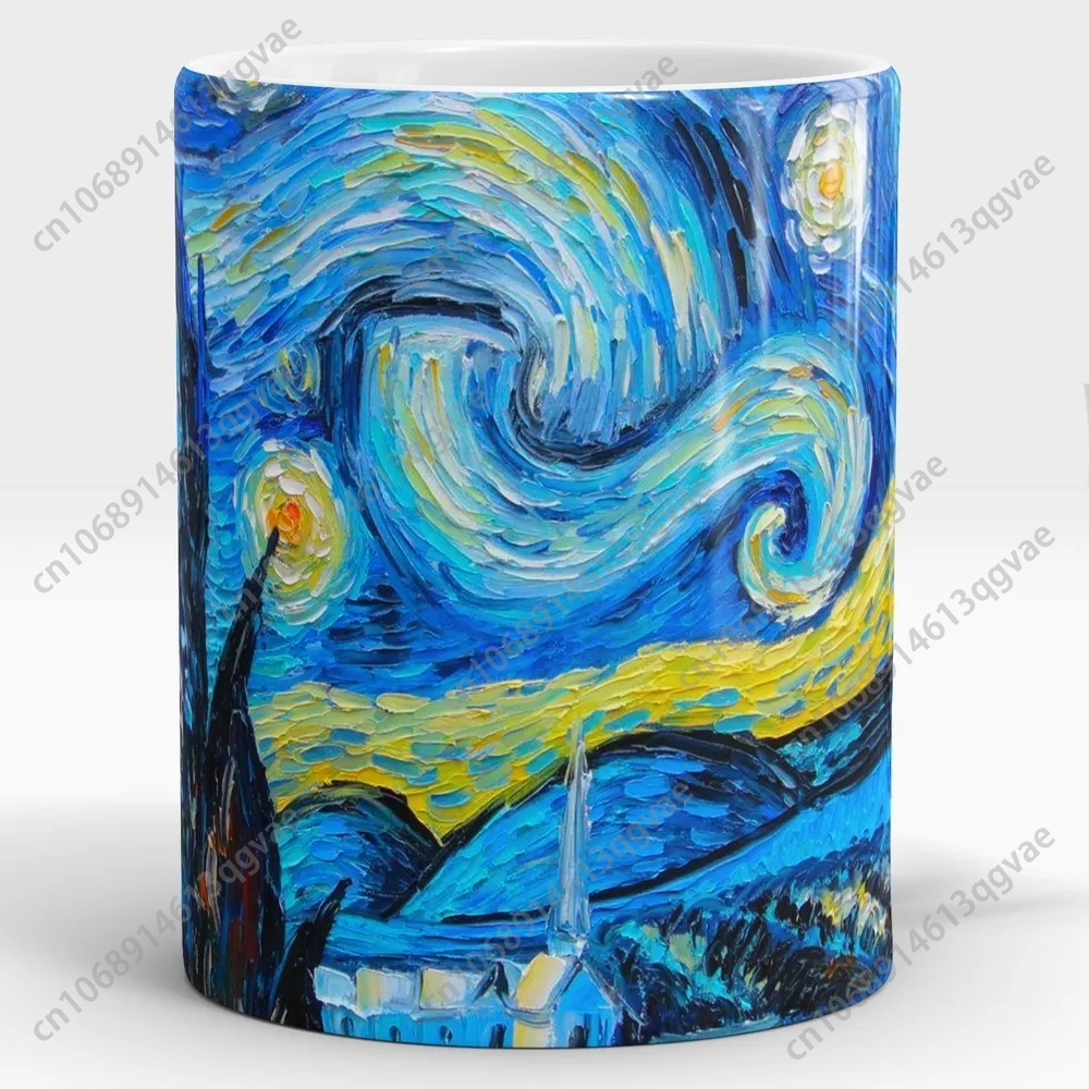 The Starry Night mugs 11oz  Ce - مراجعة Coffee Tea Van وسعره