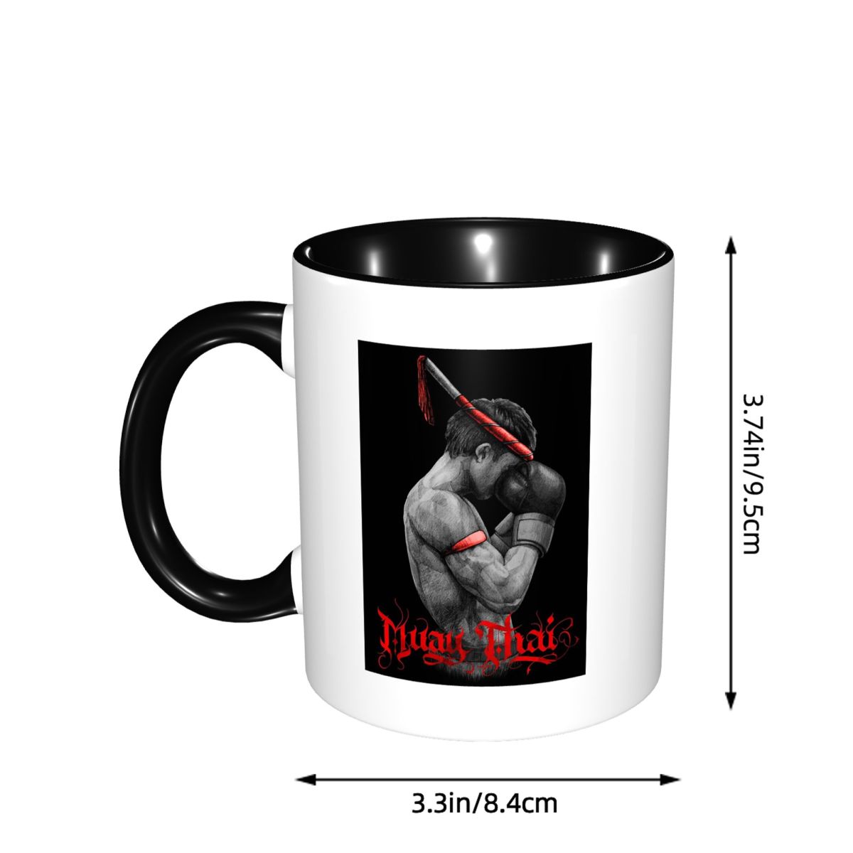 Muay Thai Boxing Fighter Mug F - مراجعة Coffee Tea Thai وسعره