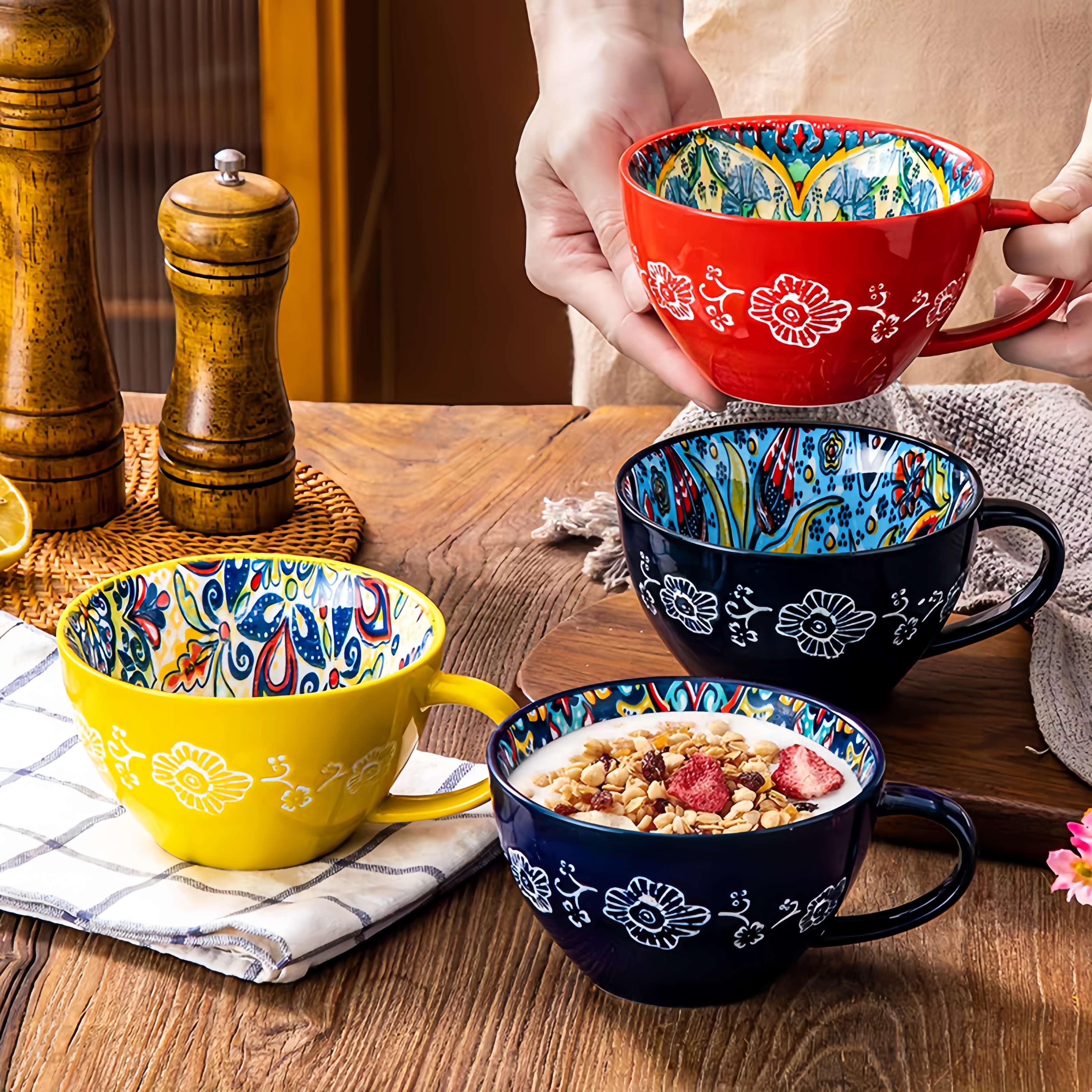 Bohemian Morning Tea Mug, 13.5 - مراجعة Morning Tea Coffee وسعره